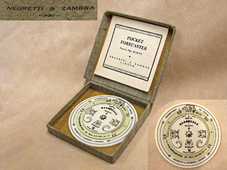 Genuine 1920's Negretti & Zambra pocket weather forecaster